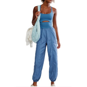 Free People Movement Righteous Blue Jumpsuit XL NWT